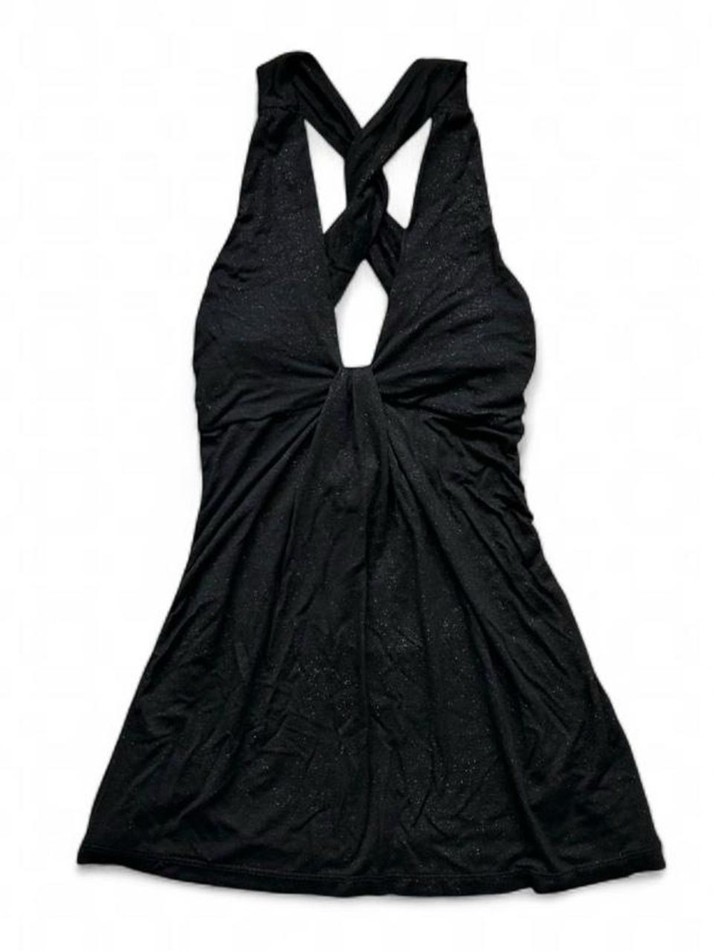 Y2K 2000s Sparkly Black Going Out Top by Urban Behavior